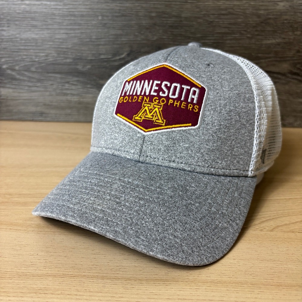 Minnesota Golden Gophers Hat Cap Fitted One Size Gray Mesh Back U of M '47